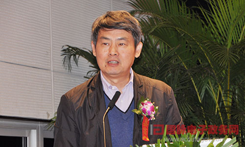 在"2014中國智慧政府發(fā)展年會"上，中國社科院信息化研究中心主任汪向東發(fā)表主題演講